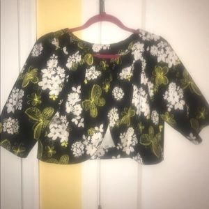 3/4 Sleeve Crop Jacket